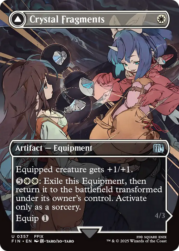 Crystal Fragments (Borderless) (FIN-357) - FINAL FANTASY: (enchantment) Foil