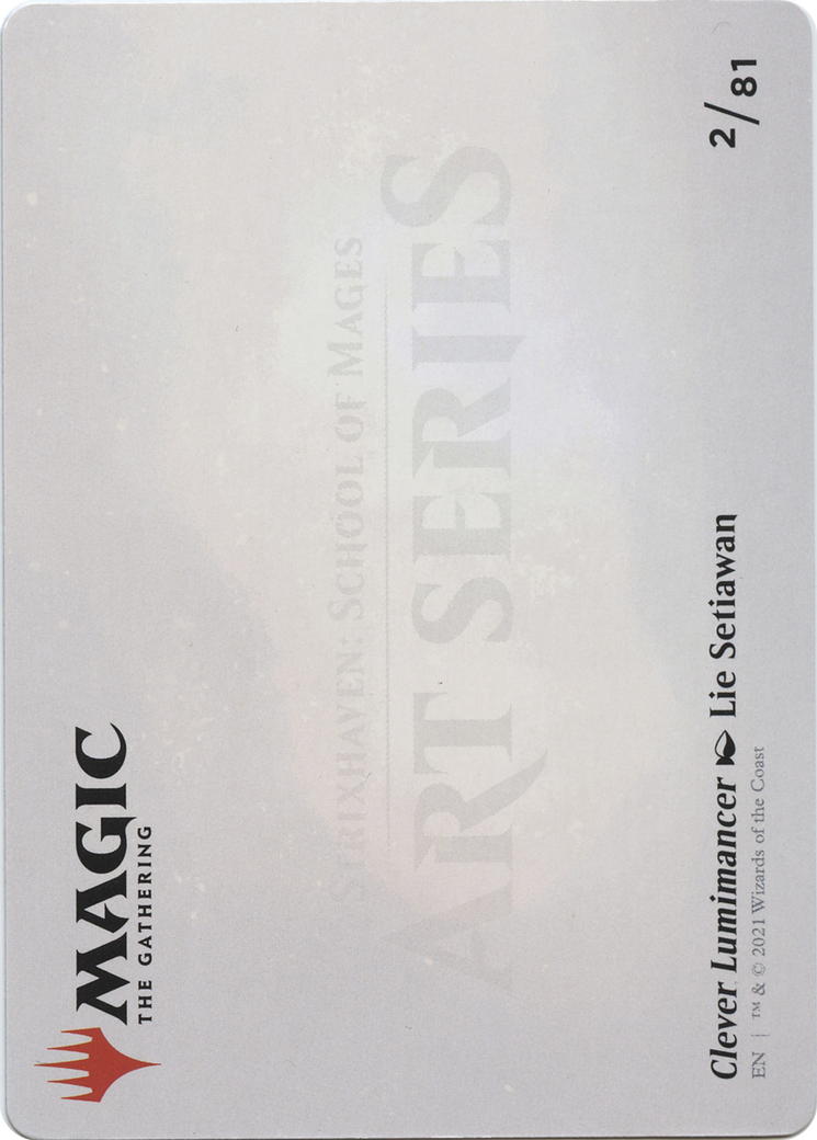 Clever Lumimancer // Clever Lumimancer (ASTX-002) - Strixhaven Art Series (Borderless) Foil