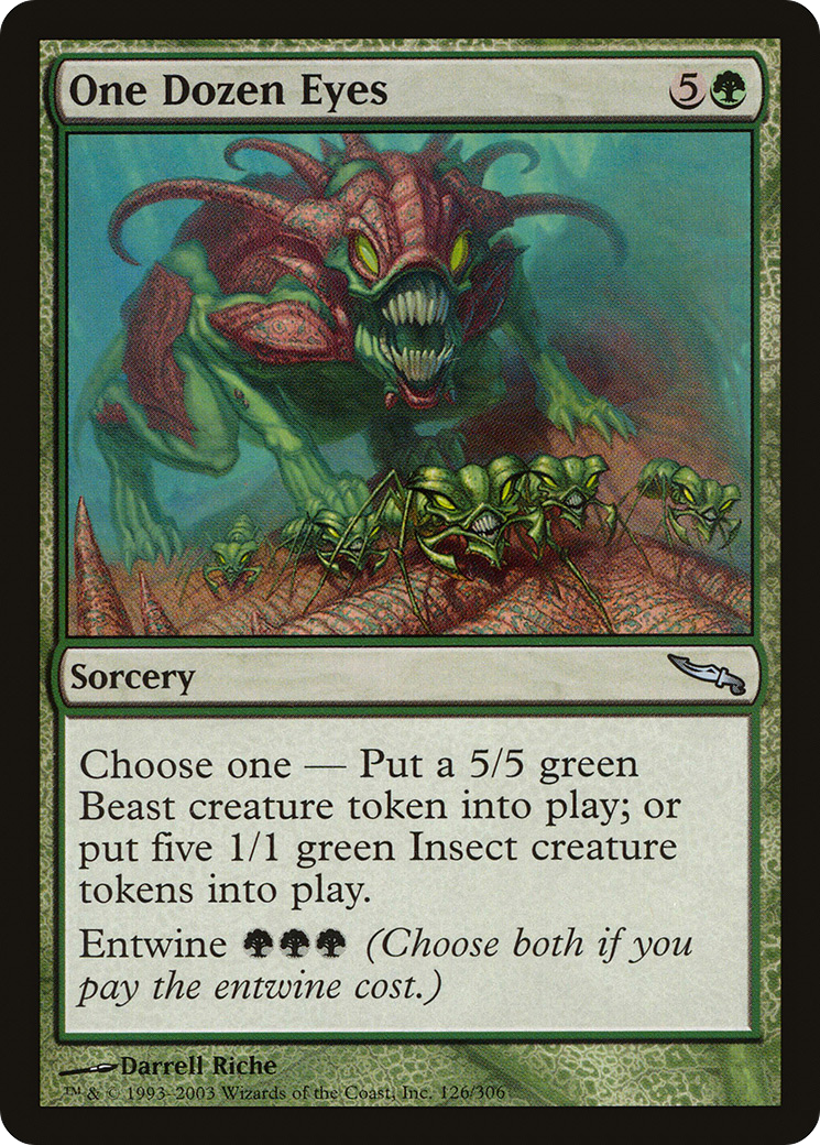 One Dozen Eyes (MRD-126) - Mirrodin Foil