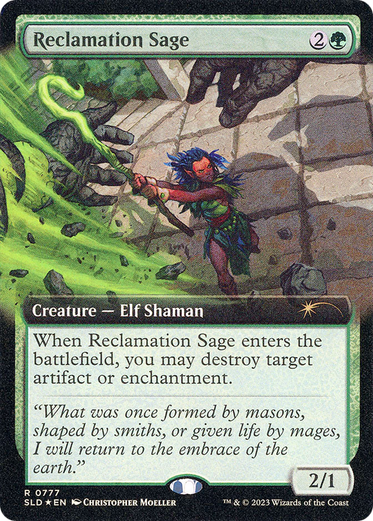 Reclamation Sage (SLD-777) - Secret Lair Drop: (Extended Art) Foil
