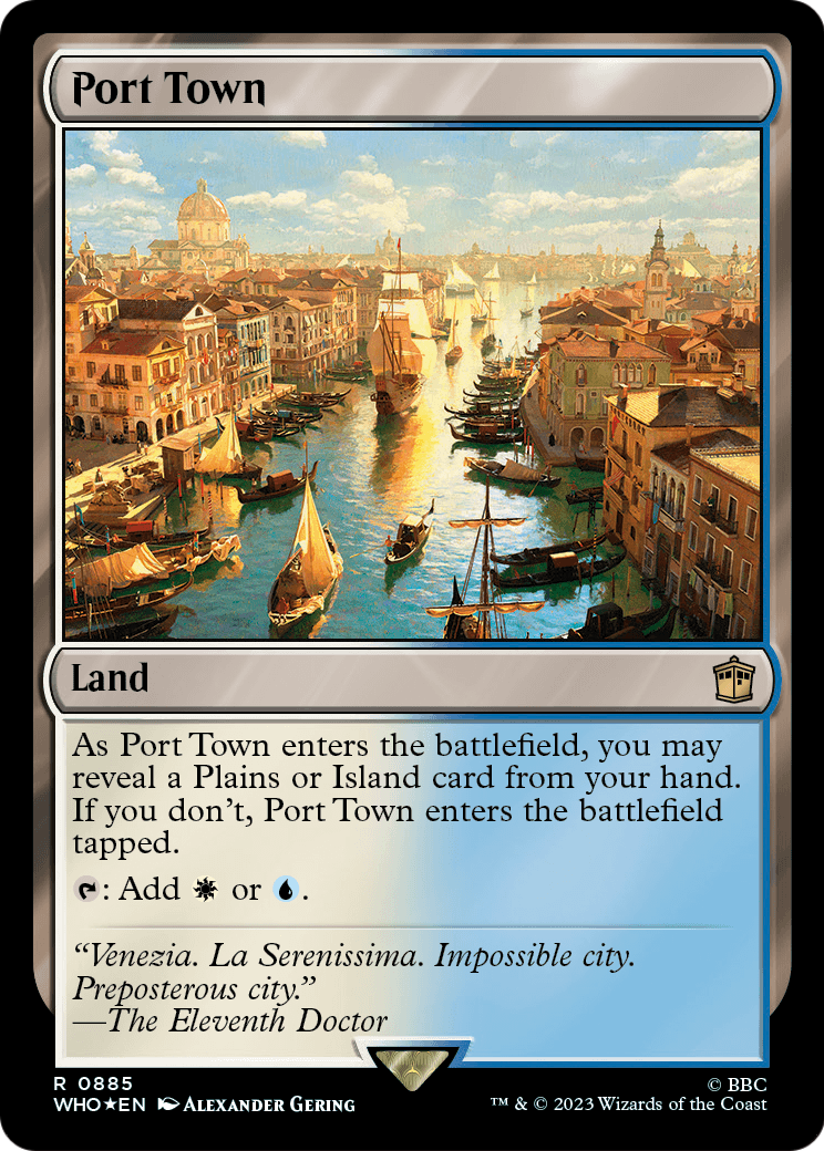 Port Town (Surge Foil) (WHO-885) - Doctor Who Foil