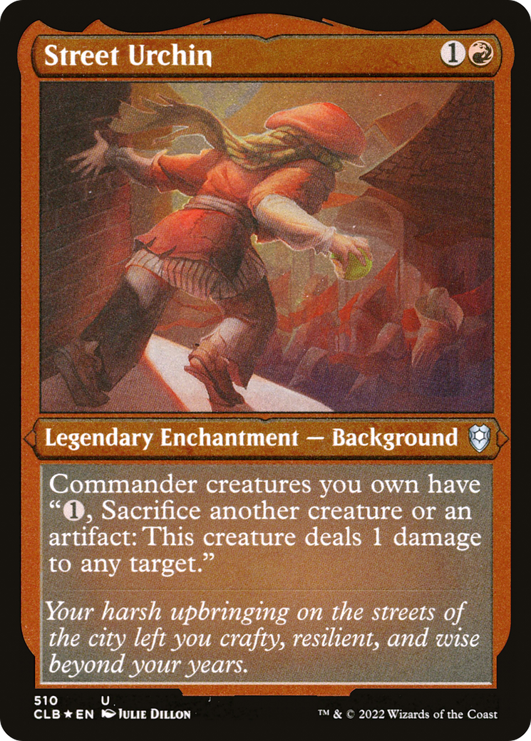 Street Urchin (Foil Etched) (CLB-510) - Commander Legends: Battle for Baldur's Gate Foil