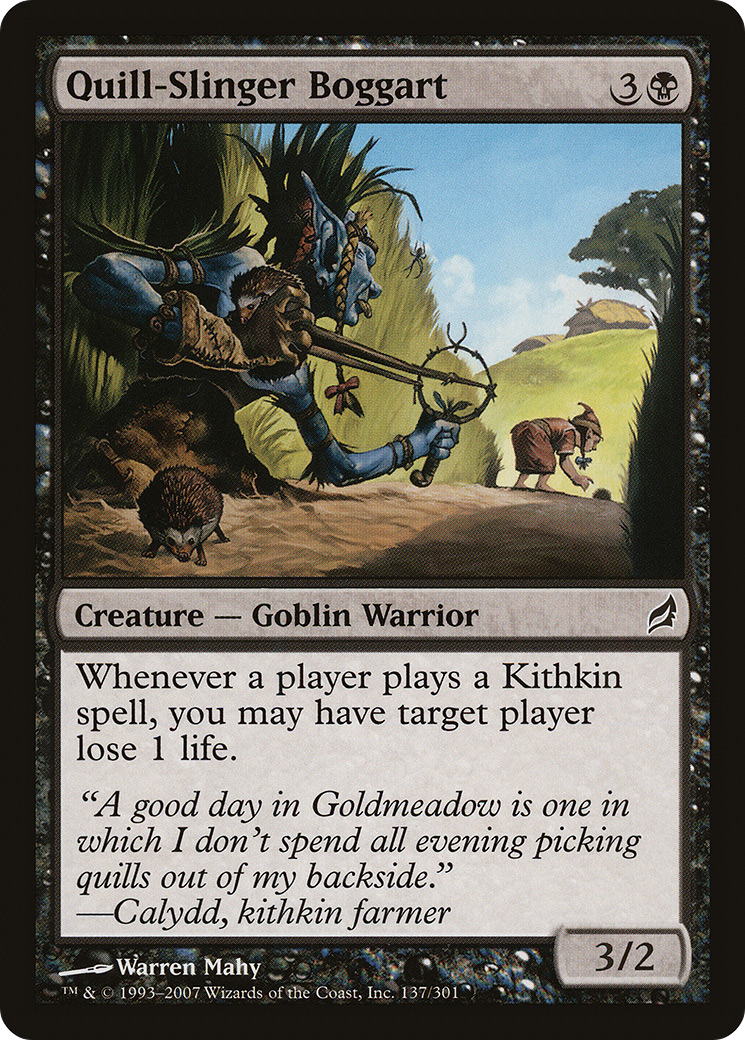 Quill-Slinger Boggart (LRW-137) - Lorwyn Foil
