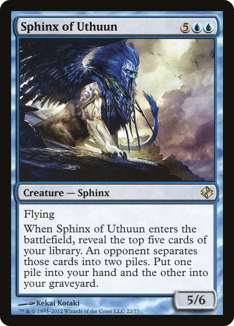 Sphinx of Uthuun (DDI-022) - Duel Decks: Venser vs. Koth