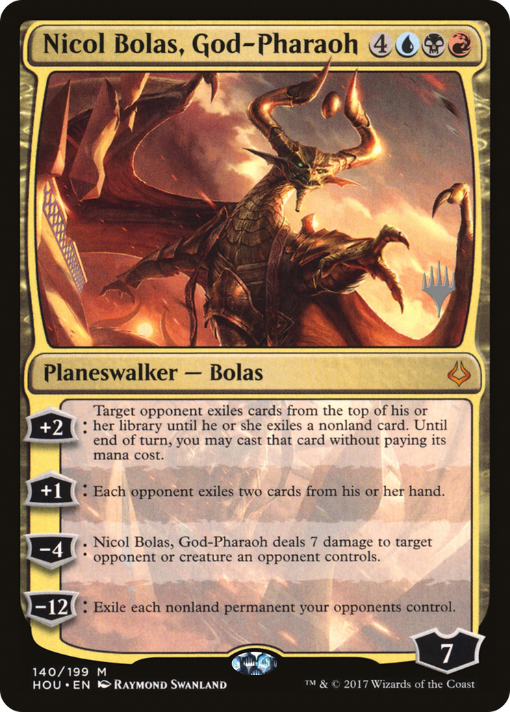 Nicol Bolas, God-Pharaoh (PPSTX-140) - Hour of Devastation Promos Foil