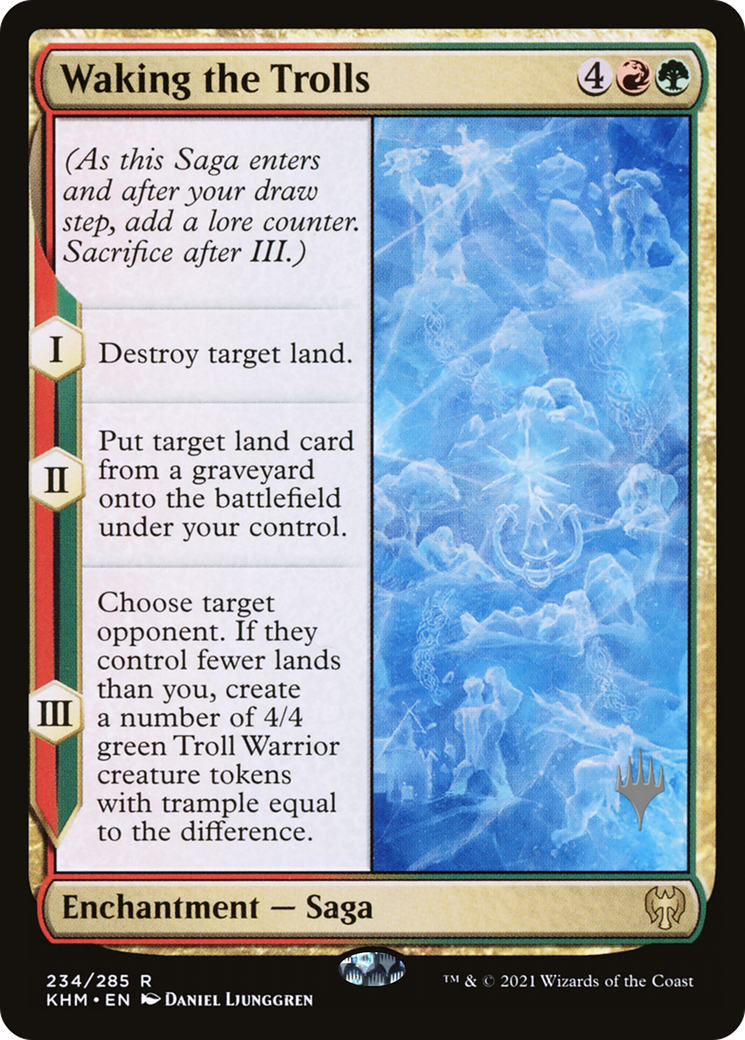 Waking the Trolls (PPKHM-234) - Kaldheim Promos Foil