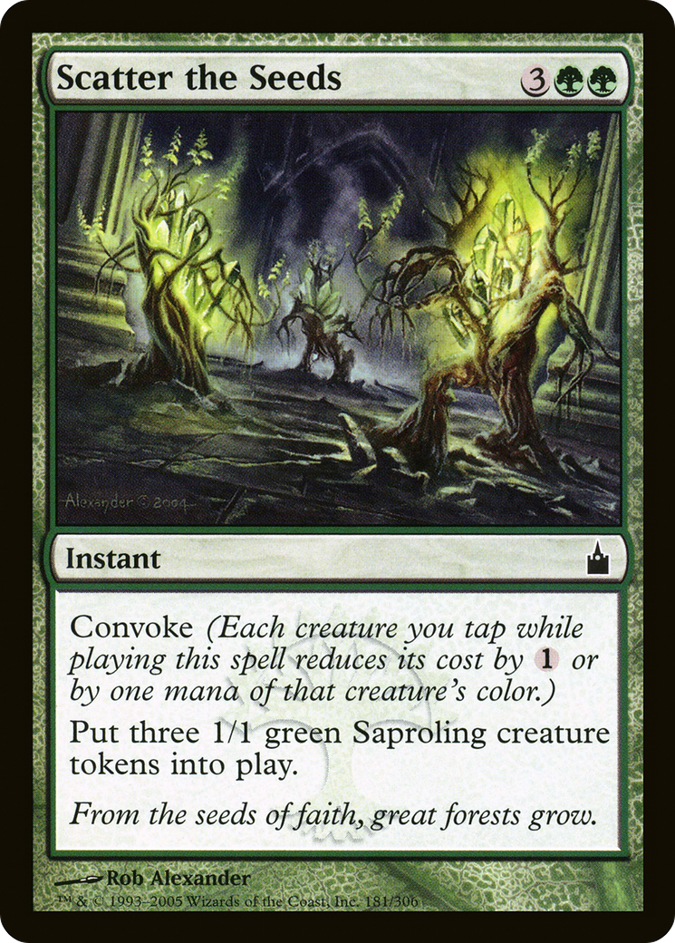 Scatter the Seeds (RAV-181) - Ravnica: City of Guilds Foil