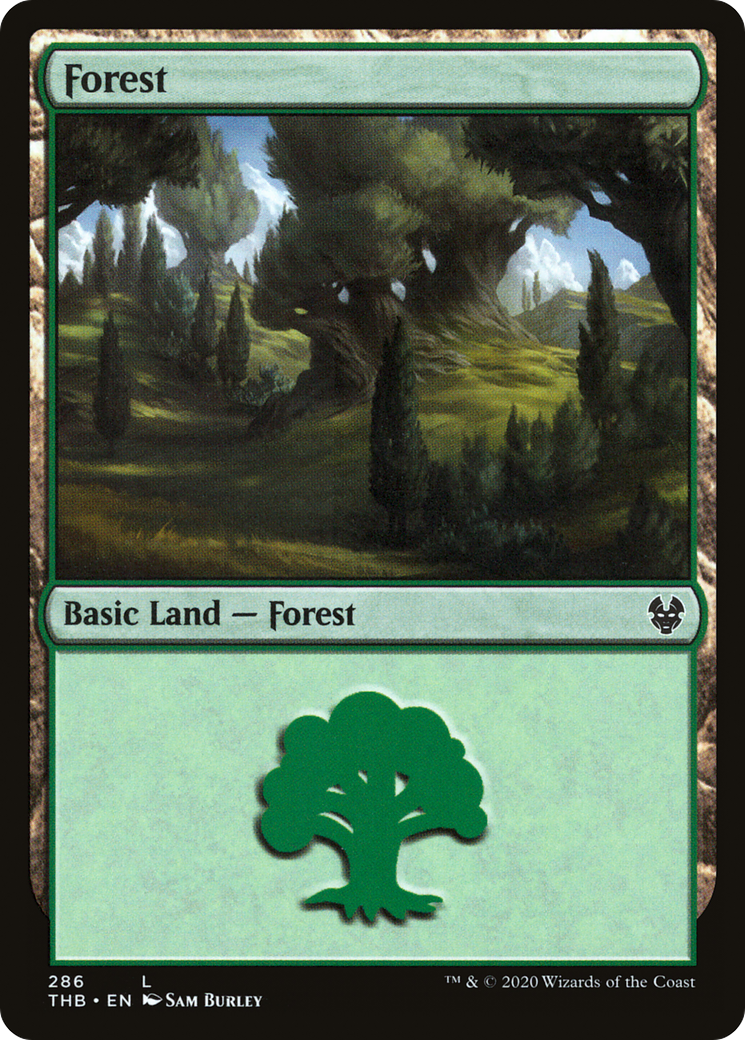 Forest (286) (THB-286) - Theros Beyond Death Foil