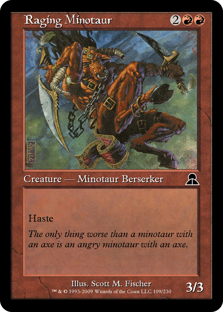 Raging Minotaur (ME3-109) - Masters Edition III Foil