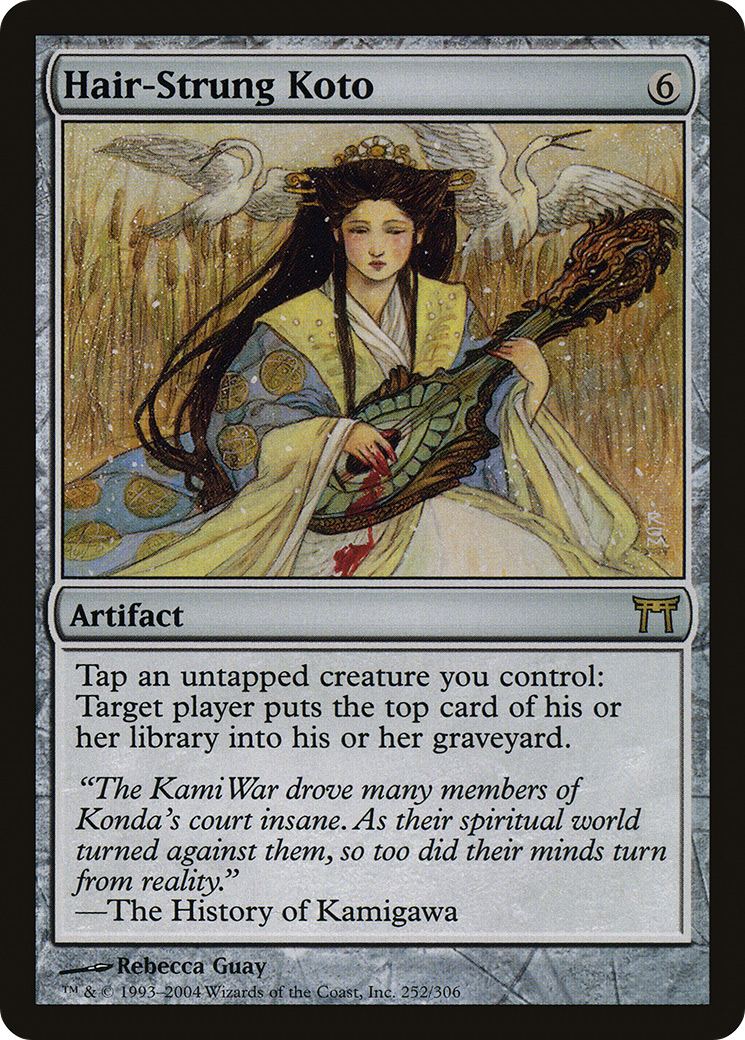 Hair-Strung Koto (CHK-252) - Champions of Kamigawa Foil