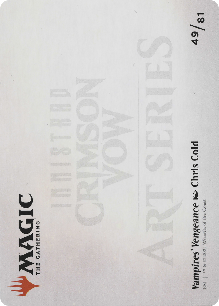 Vampires' Vengeance // Vampires' Vengeance (AVOW-049) - Crimson Vow Art Series (Borderless) Foil