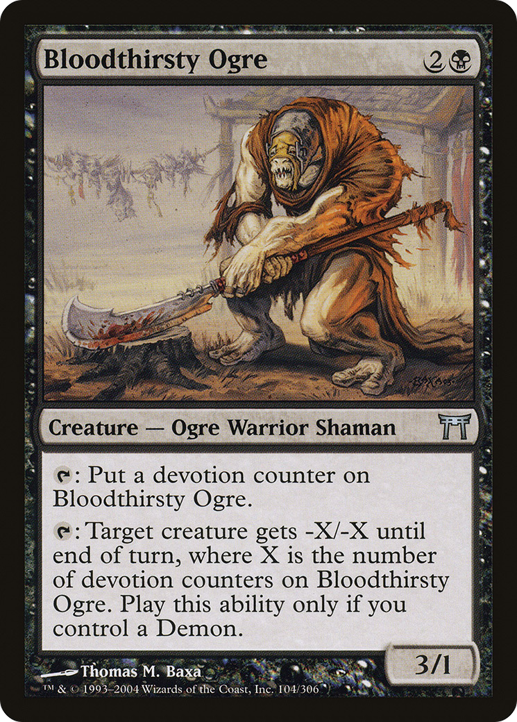 Bloodthirsty Ogre (CHK-104) - Champions of Kamigawa