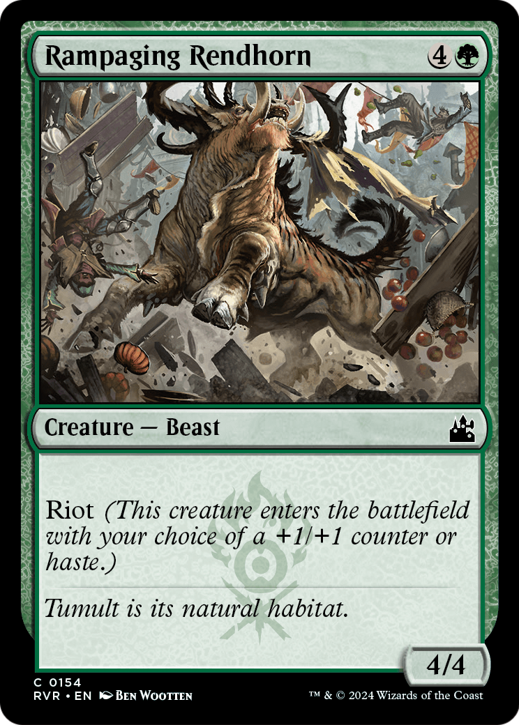 Rampaging Rendhorn (RVR-154) - Ravnica Remastered Foil