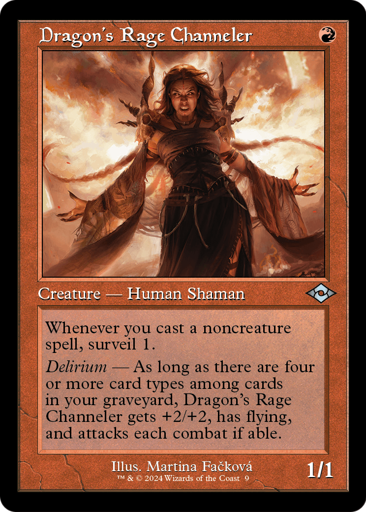 Dragon's Rage Channeler (Retro Frame) (MH2-009) - Modern Horizons 2 Timeshifts