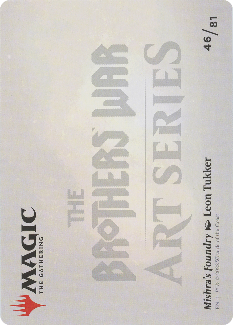 Mishra's Foundry // Mishra's Foundry (ABRO-046) - The Brothers' War Art Series (Borderless)
