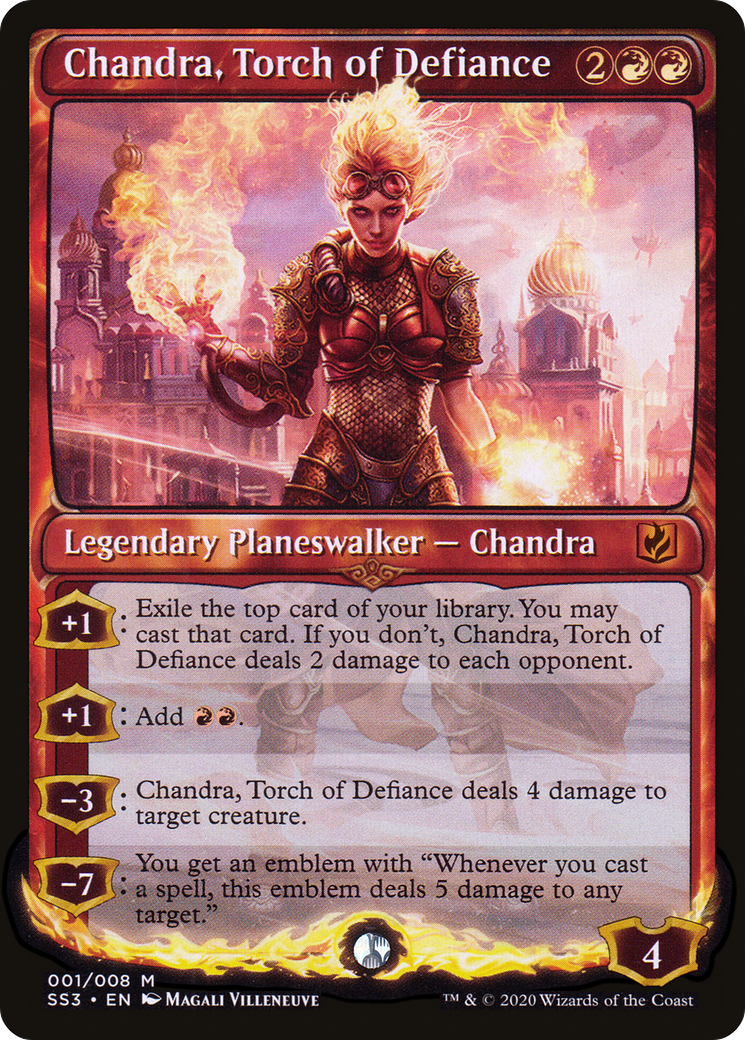 Chandra, Torch of Defiance (SS3-001) - Signature Spellbook: Chandra Foil
