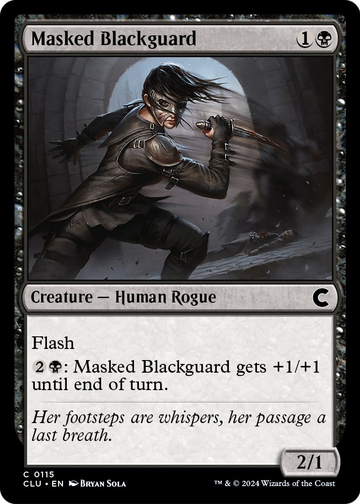 Masked Blackguard (CLU-115) - Ravnica: Clue Edition