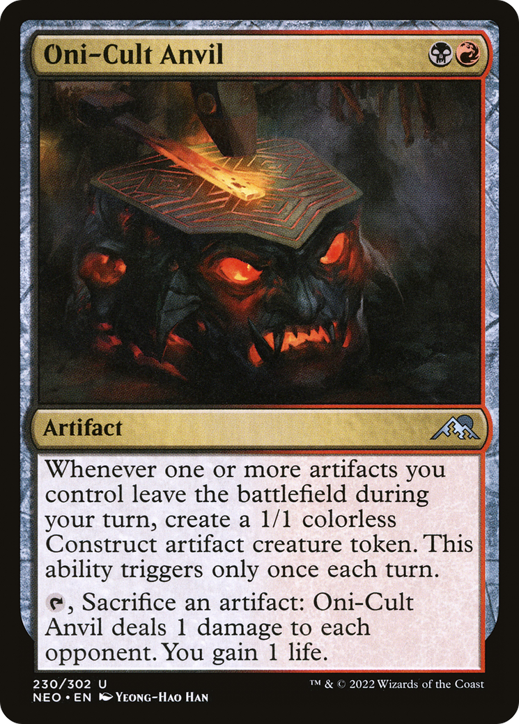Oni-Cult Anvil (NEO-230) - Kamigawa: Neon Dynasty Foil