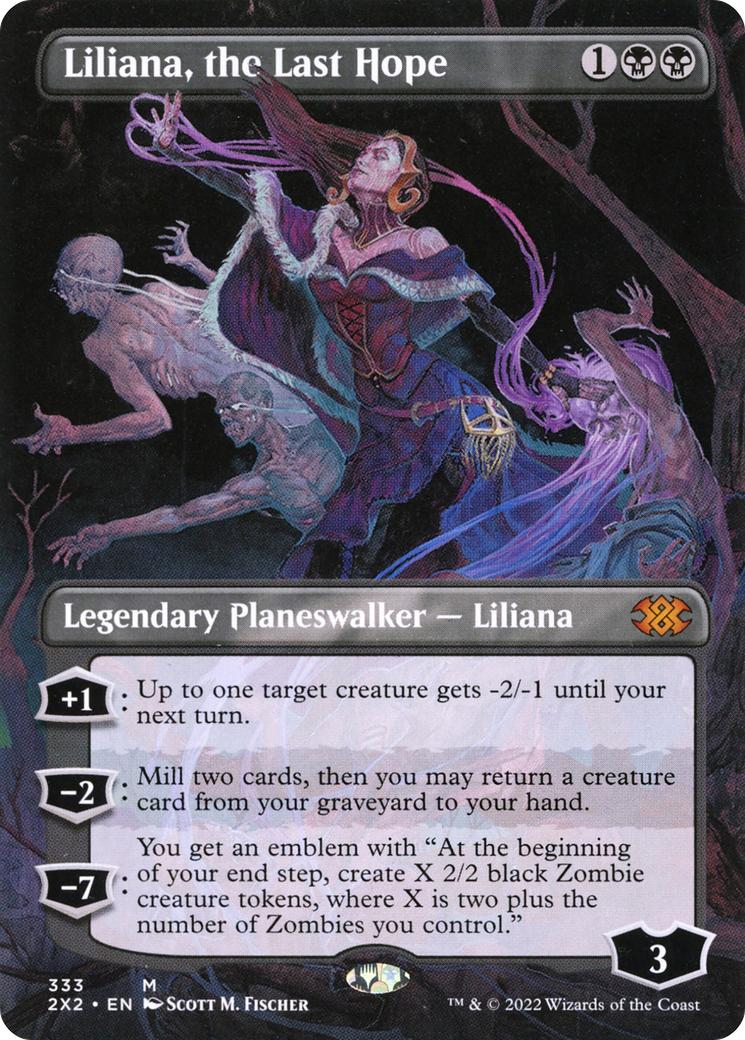 Liliana, the Last Hope (Borderless) (2X2-333) - Double Masters 2022 Foil
