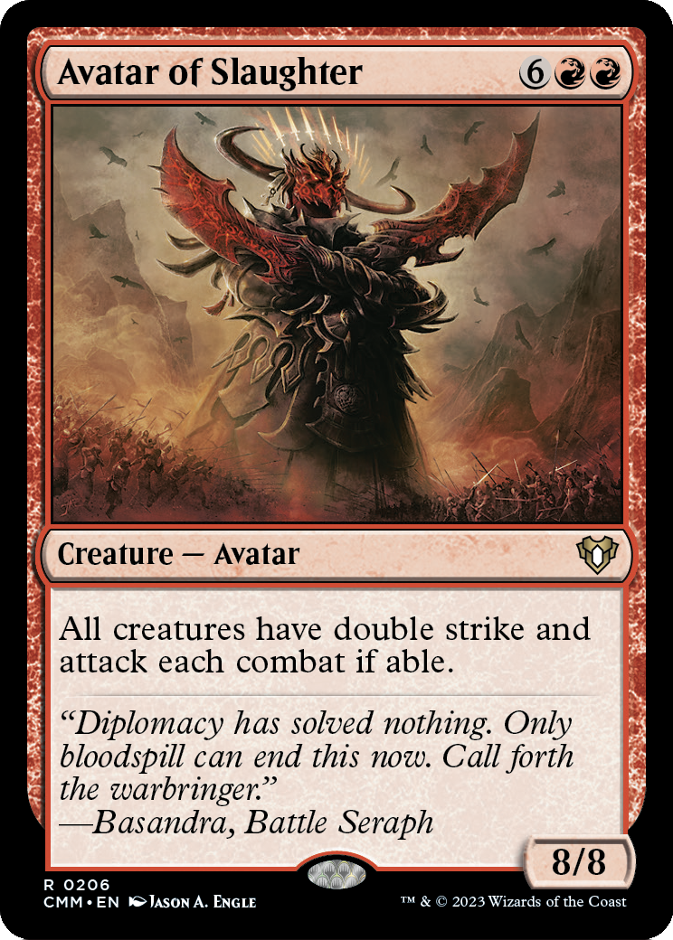 Avatar of Slaughter (CMM-206) - Commander Masters Foil