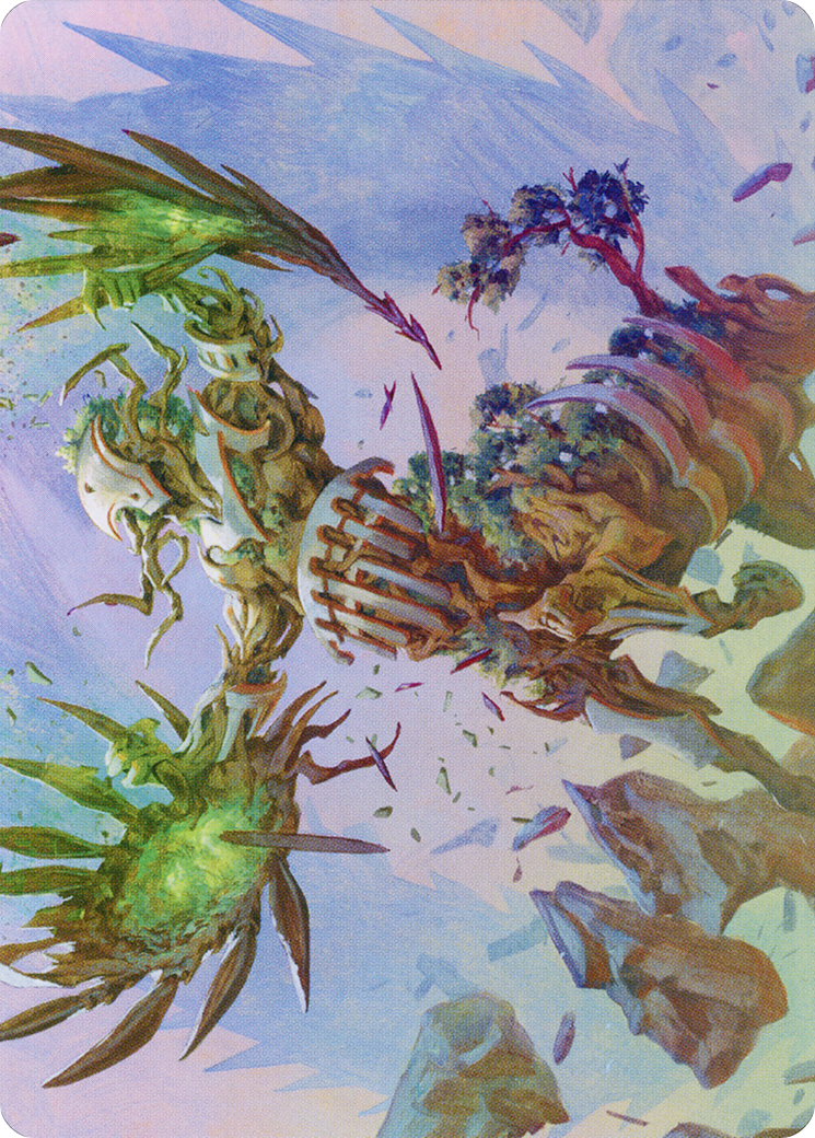 Botanical Brawler // Botanical Brawler (AMOM-043) - March of the Machine Art Series (Borderless) Foil