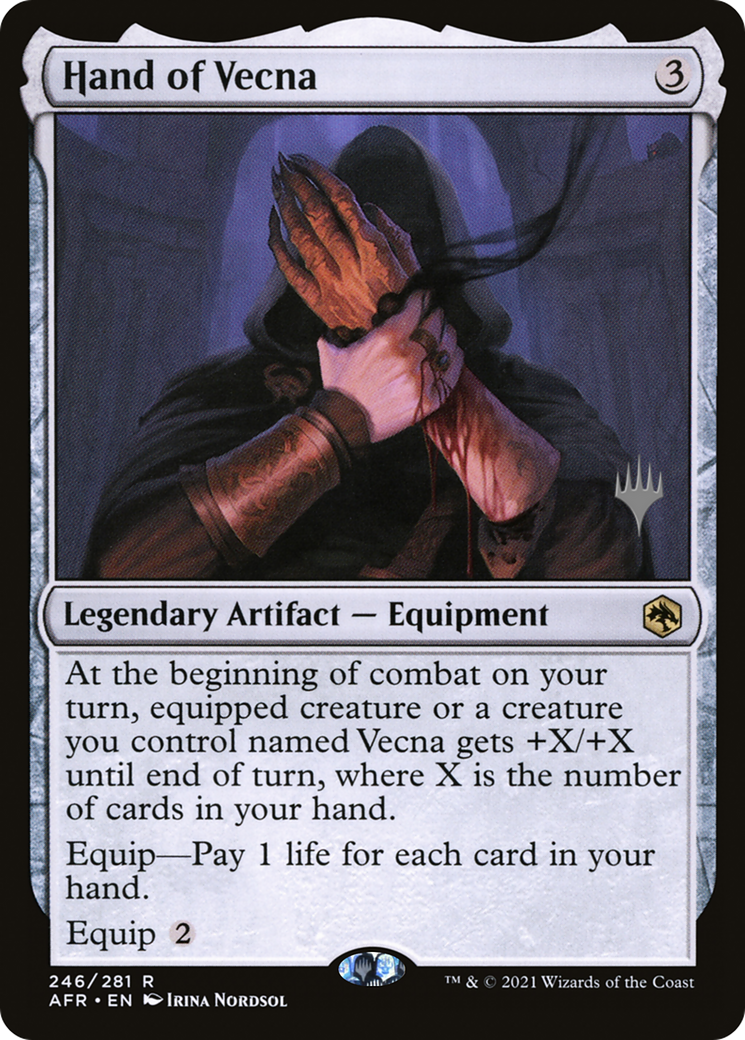 Hand of Vecna (PPAFR-246) - Adventures in the Forgotten Realms Promos Foil