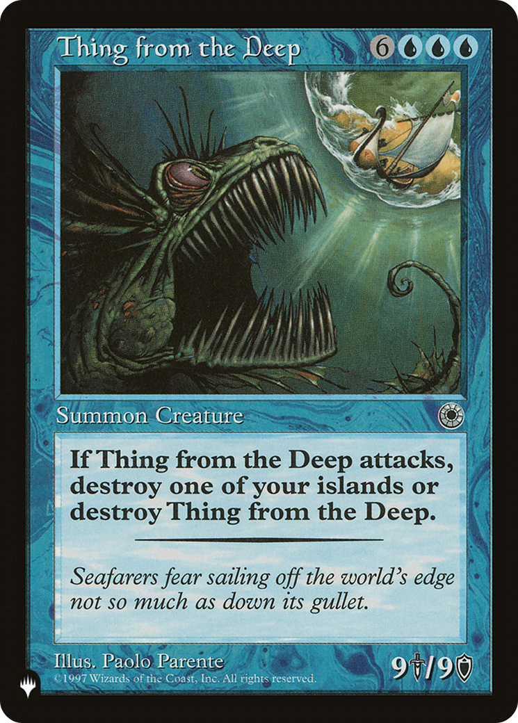 Thing from the Deep (LIST-POR-73) - The List