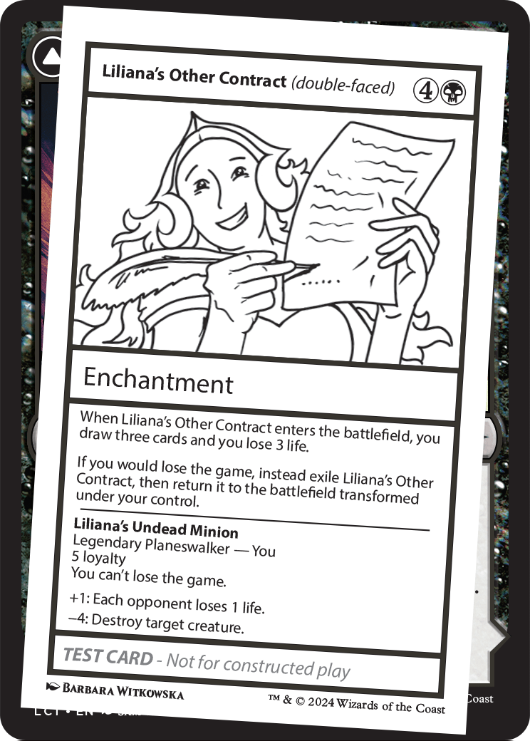 Liliana's Other Contract (double-faced) (MB2PC-) - Mystery Booster 2