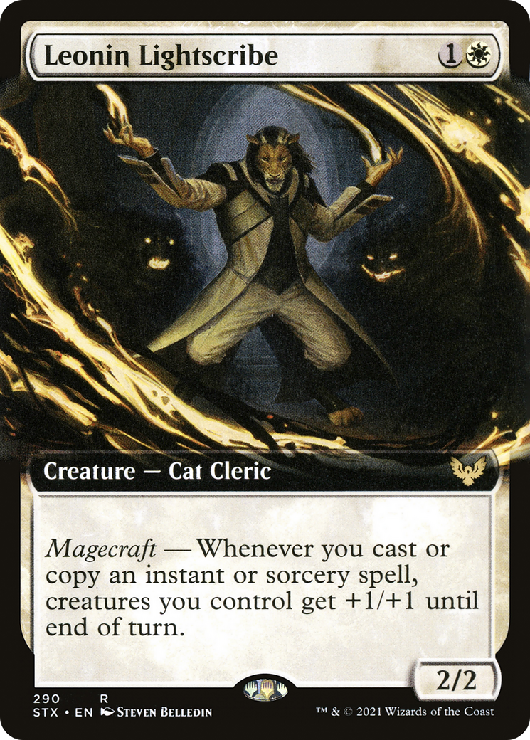 Leonin Lightscribe (Extended Art) (STX-290) - Strixhaven: School of Mages: (Extended Art) Foil