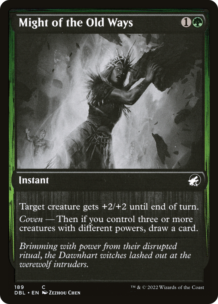 Might of the Old Ways (DBL-189) - Innistrad: Double Feature Foil