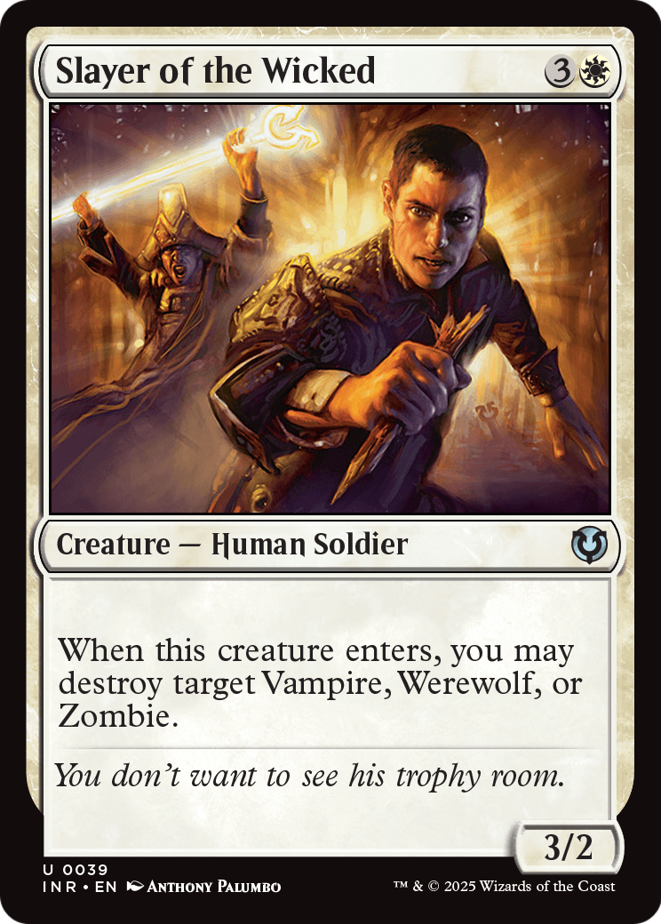 Slayer of the Wicked (INR-039) - Innistrad Remastered Foil