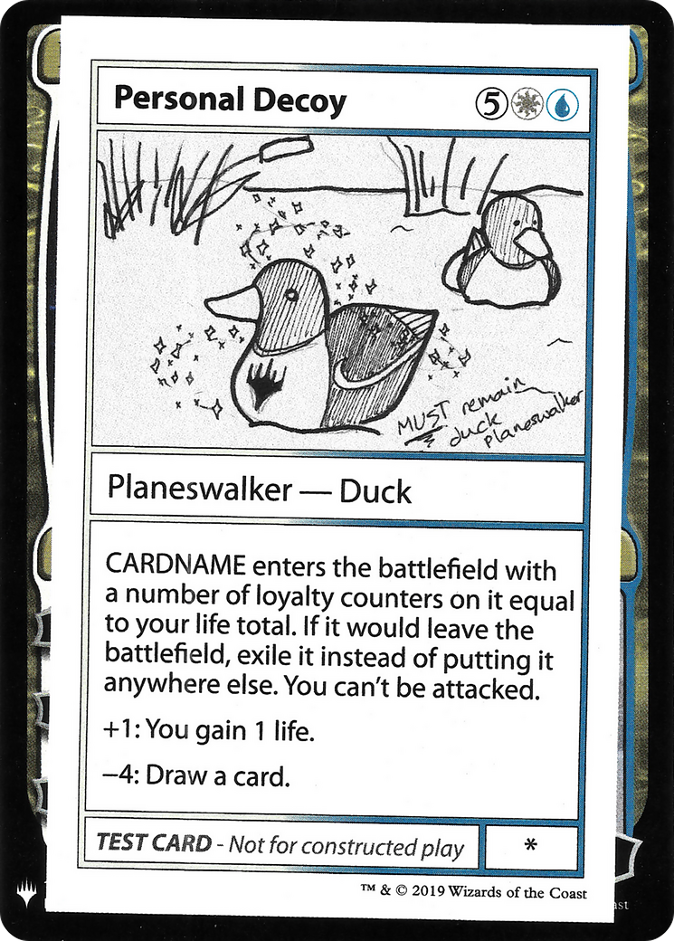 Personal Decoy (CMB1-) - Mystery Booster Playtest Cards 2019