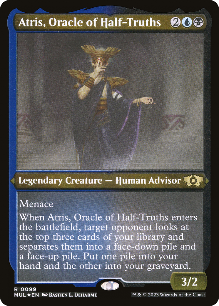 Atris, Oracle of Half-Truths (Foil Etched) (MUL-099) - Multiverse Legends Foil