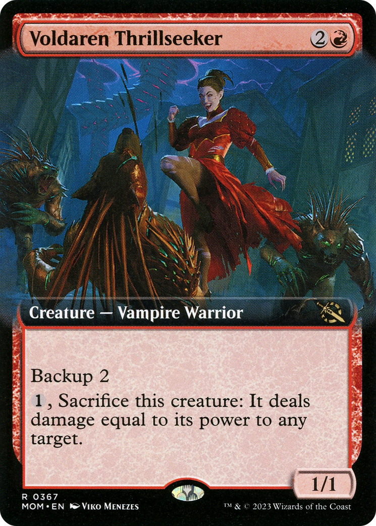Voldaren Thrillseeker (Extended Art) (MOM-367) - March of the Machine: (Extended Art) Foil