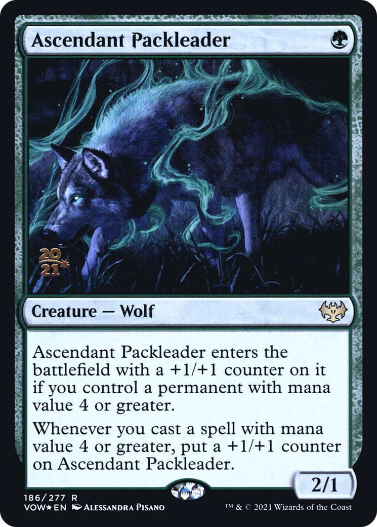 Ascendant Packleader (PRE-186) - Innistrad: Crimson Vow Promos Foil