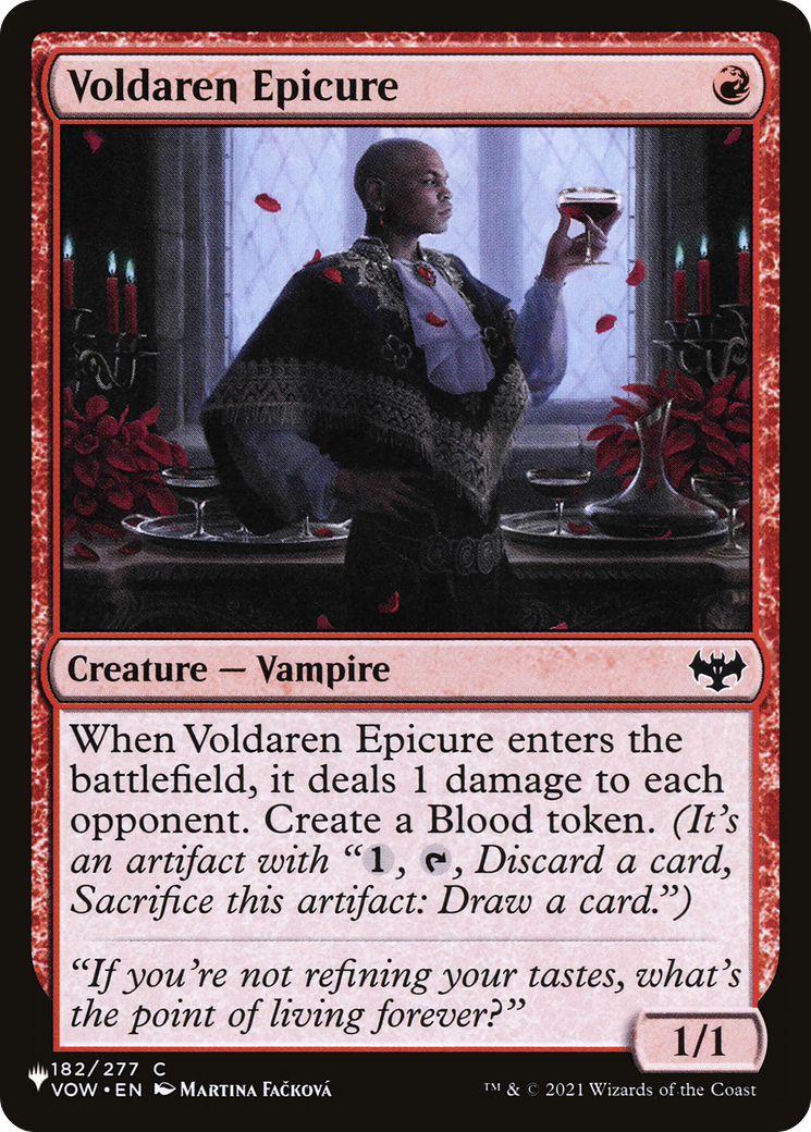 Voldaren Epicure (LIST-VOW-182) - The List
