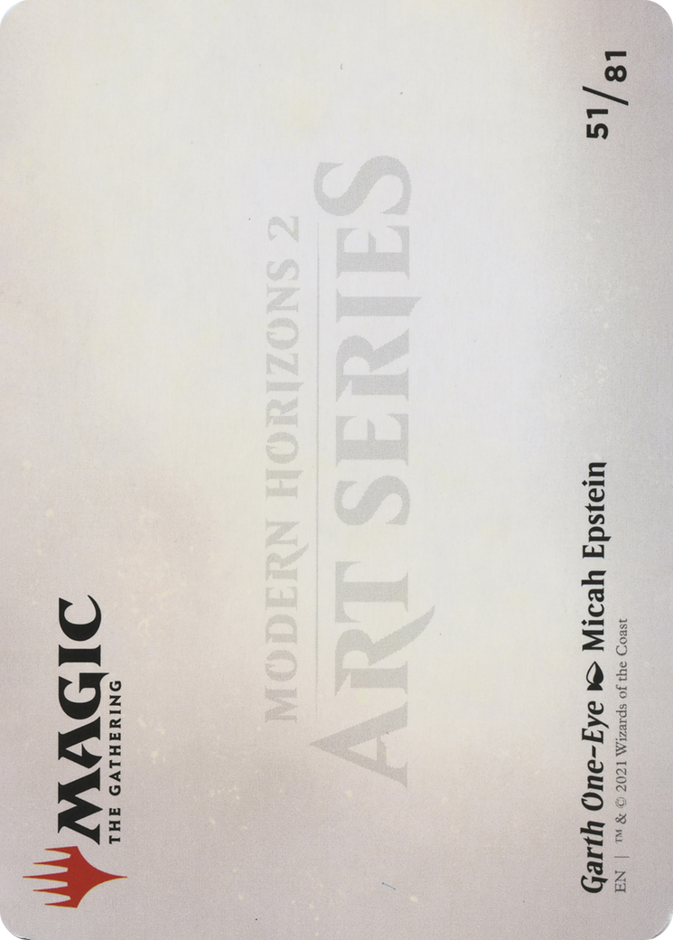 Garth One-Eye // Garth One-Eye (AMH2-051) - Modern Horizons 2 Art Series (Borderless) Foil