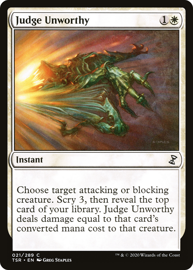 Judge Unworthy (TSR-021) - Time Spiral Remastered Foil