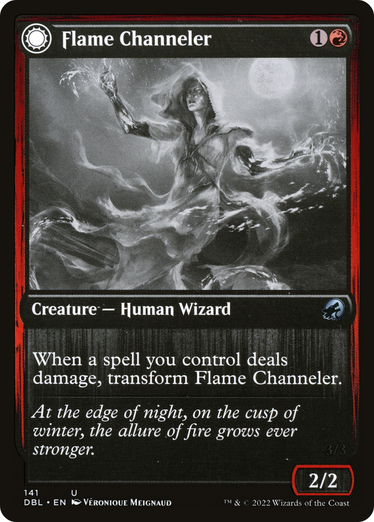 Flame Channeler (DBL-141) - Innistrad: Double Feature: (Double Faced Transform) Foil