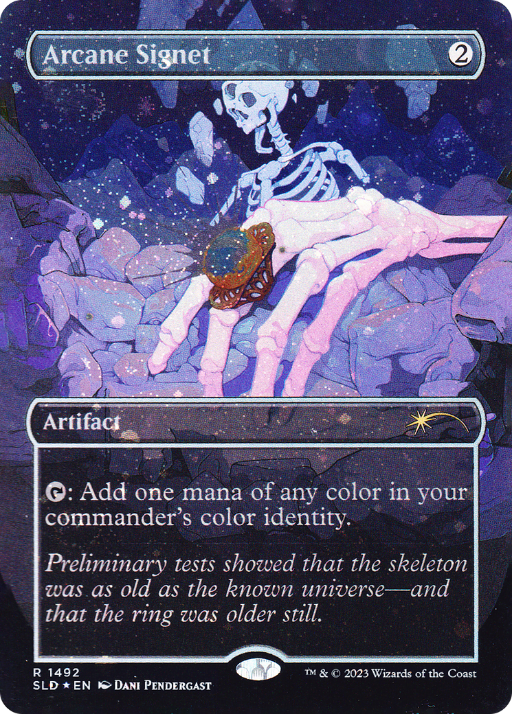 Arcane Signet (1492) (Galaxy Foil) (SLD-1492) - Secret Lair Drop (Borderless) Foil
