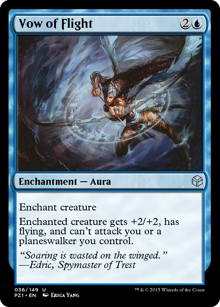 Vow of Flight (PZ1-036) - Legendary Cube Prize Pack Foil