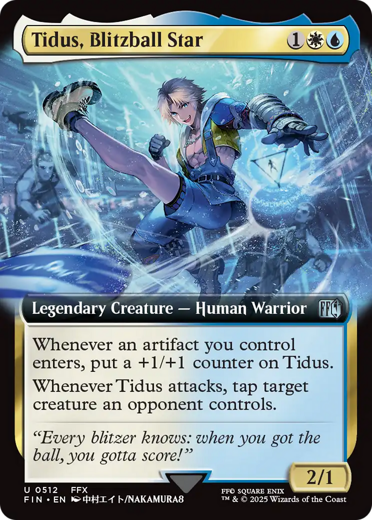 Tidus, Blitzball Star (Extended Art) (FIN-512) - FINAL FANTASY: (Extended Art) Foil