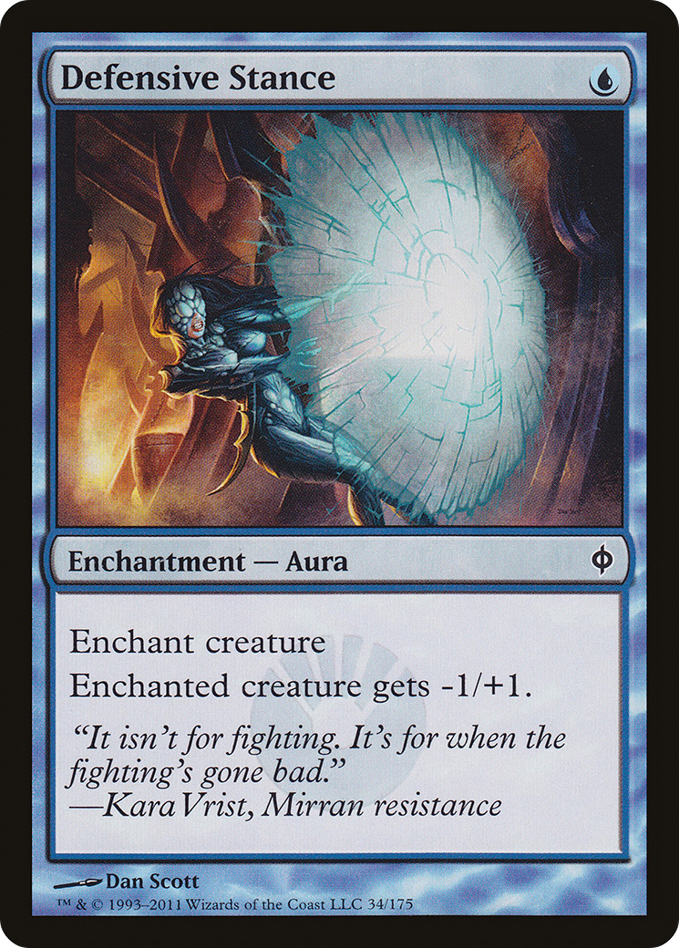 Defensive Stance (NPH-034) - New Phyrexia Foil