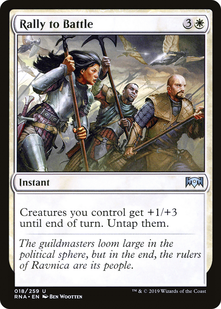 Rally to Battle (RNA-018) - Ravnica Allegiance Foil