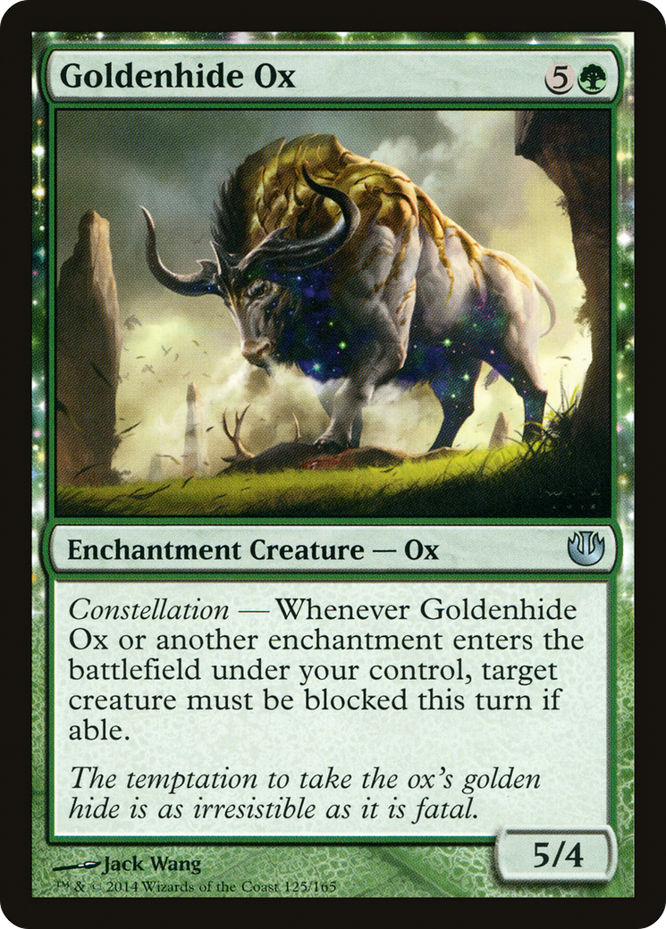Goldenhide Ox (JOU-125) - Journey into Nyx: (enchantment)
