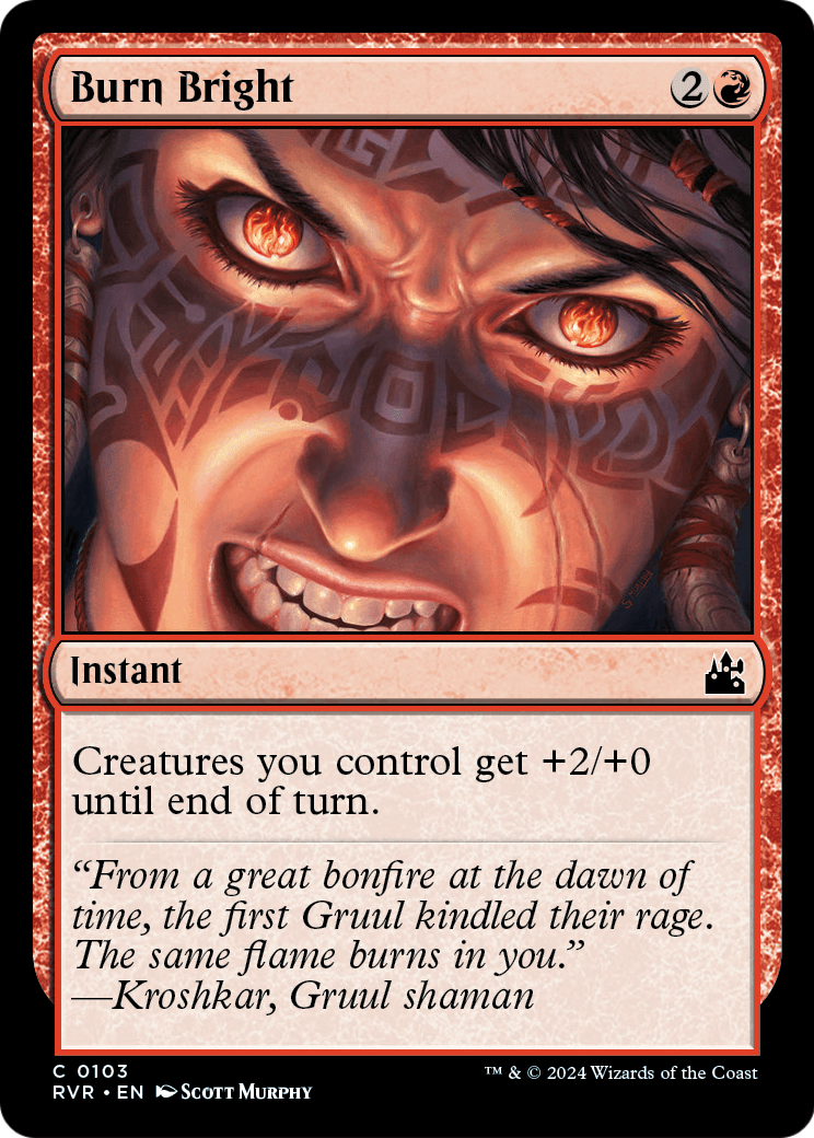 Burn Bright (RVR-103) - Ravnica Remastered