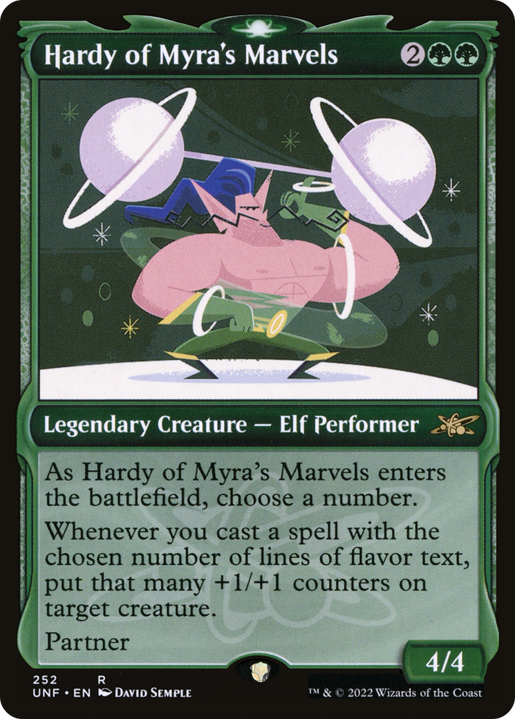 Hardy of Myra's Marvels (Showcase) (UNF-252) - Unfinity: (Showcase) Foil