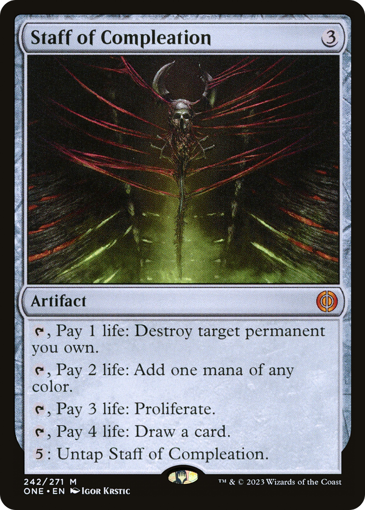Staff of Compleation (ONE-242) - Phyrexia: All Will Be One Foil