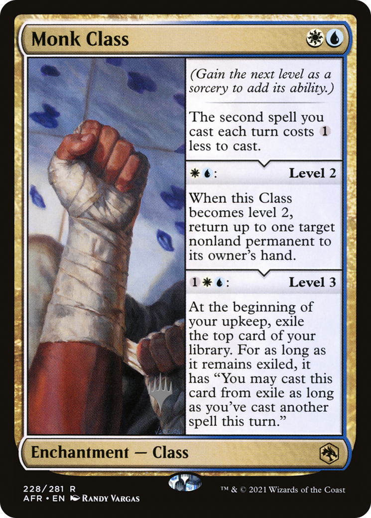 Monk Class (PPAFR-228P) - Adventures in the Forgotten Realms Promos