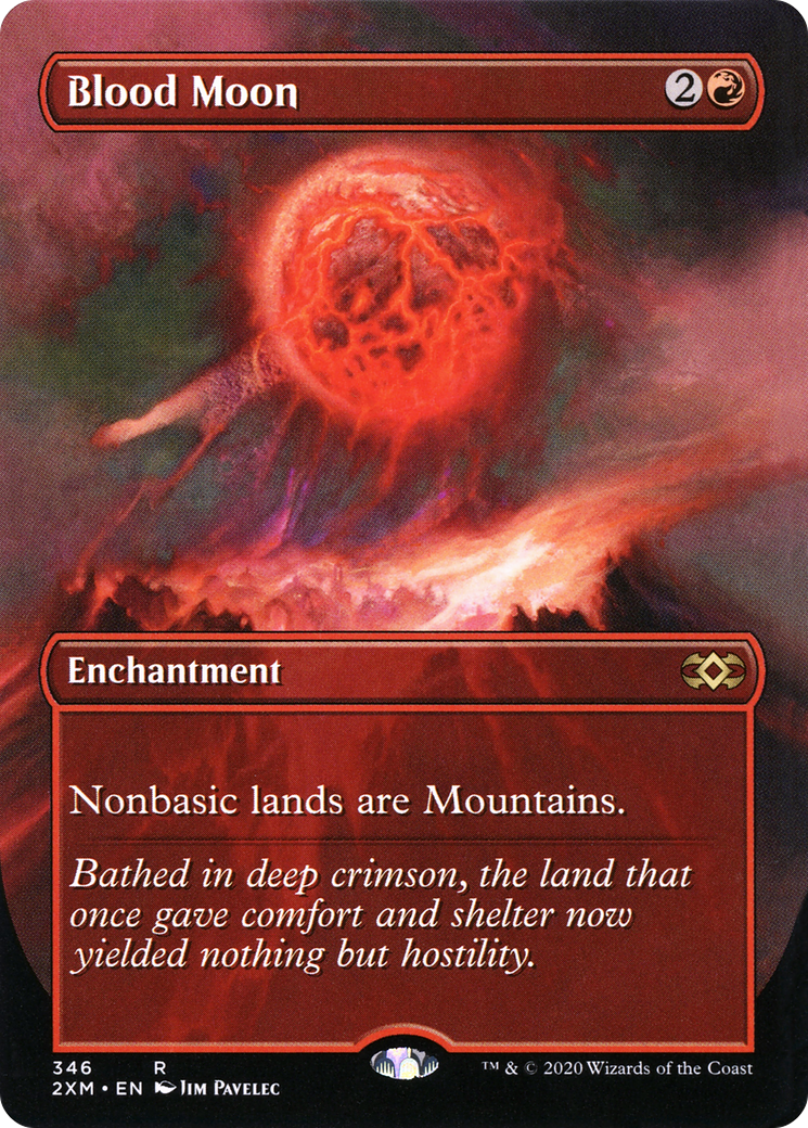 Blood Moon (Borderless) (2XM-346) - Double Masters Foil